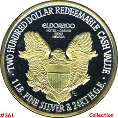 -200 Eldorado Walking Liberty 1995 CC rev.